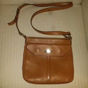 Cole Haan Crossbody Brown Pebble Leather Purse